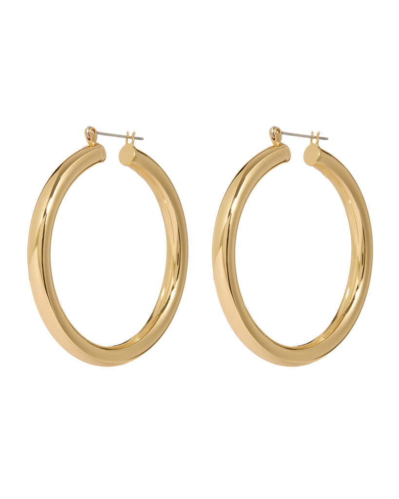 Amalfi Tube Hoops- Gold | Luv Aj