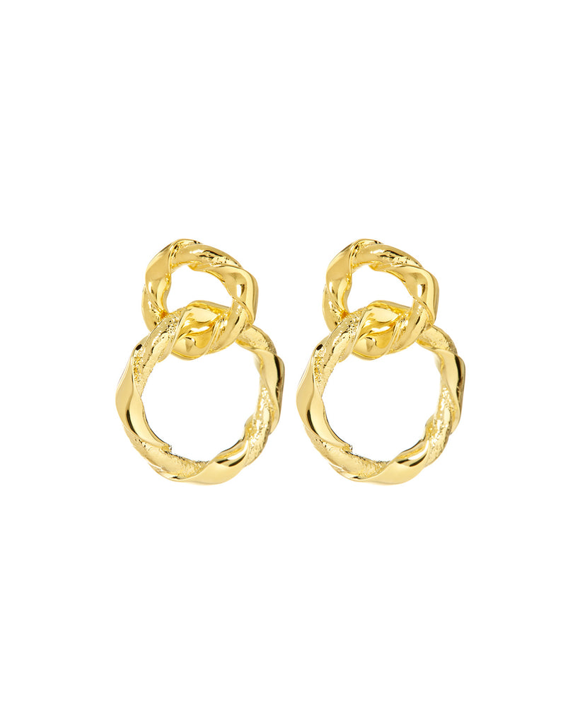 Cecilia Hoops- Gold | Luv Aj