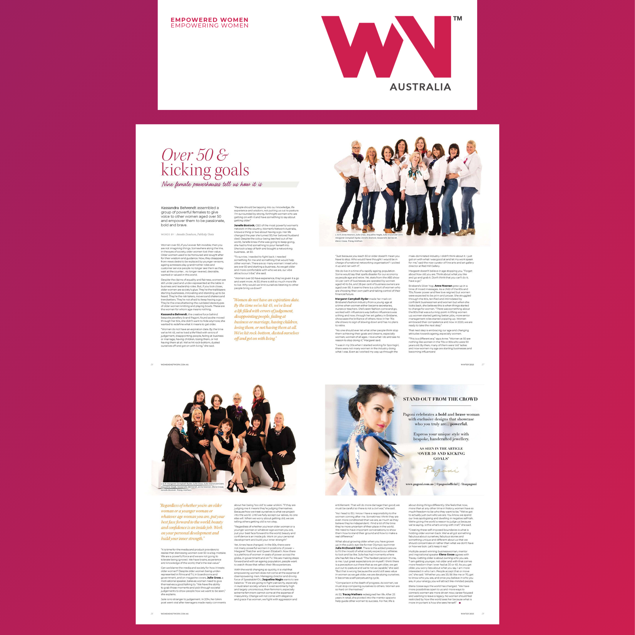Pagoni Article In Women S Network Australia Magazine