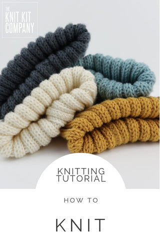 Knitting Tutorial How To Do The Knit Stitch The Knit Kit Company