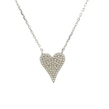 NB Heart sterling necklace
