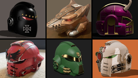 Cosplay Helmets - 3D Printed