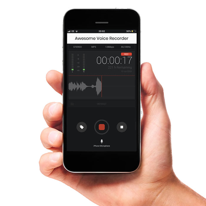 cell phone mp3 audio recorder app