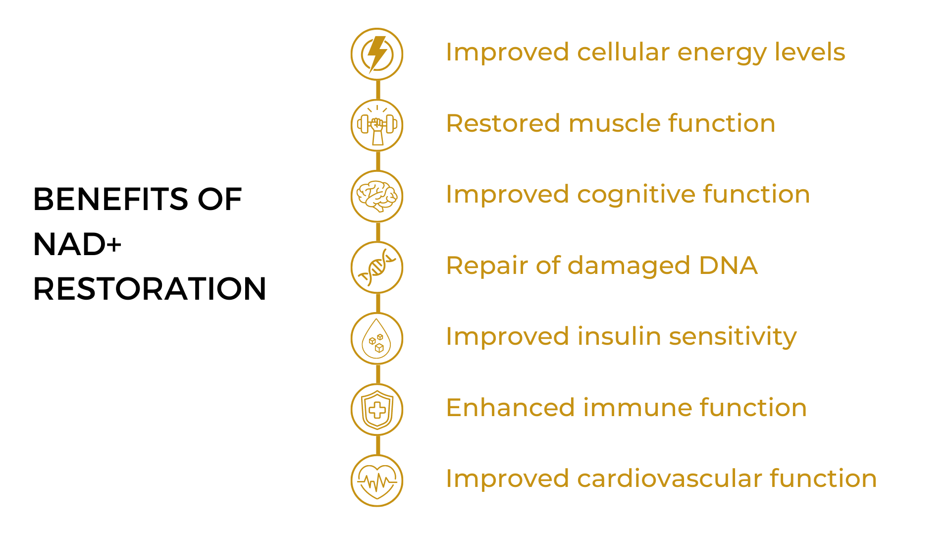 Benefits of increased NAD