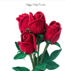 Beginner to advanced crocheted and knitted flowers