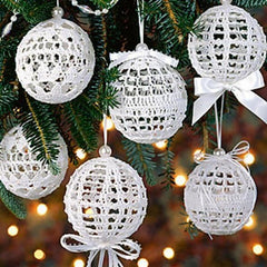 Deck the Halls with Yarn and These Holiday Crochet Projects | Christmas Crochet | Christmas Knitting Free Patterns Snow Ornaments