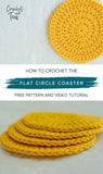 Beginner Friendly Crochet Free Patterns |  Flat Circle Coaster