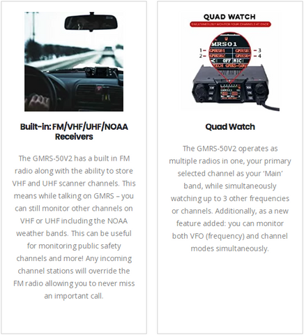 gmrs-50v2 gmrs mobile radio