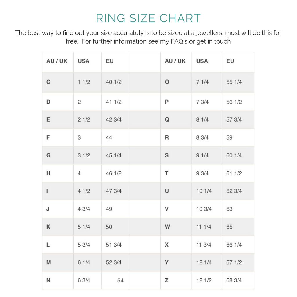 How to find out your ring size and tips on wearing rings – Sinead Buckney