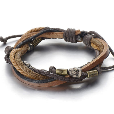 Men's Jewelry Magnetic Clasp Lava Stone Beaded Cool Bracelet