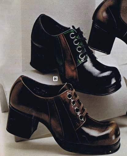Brown platform shoes