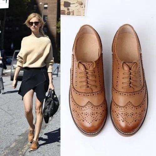 Oxfords skirts brown