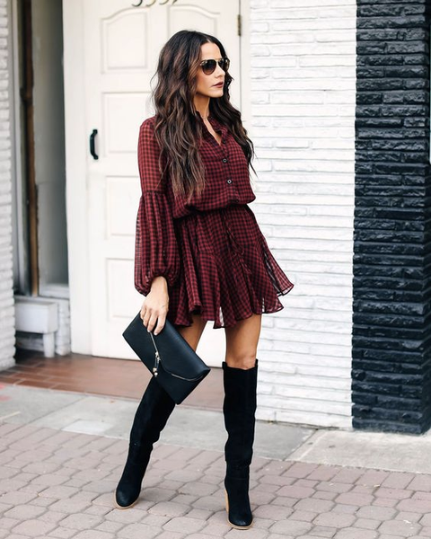 Ruffle Dress Boots