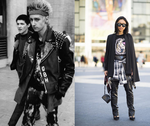 Punk style now and in the seventies