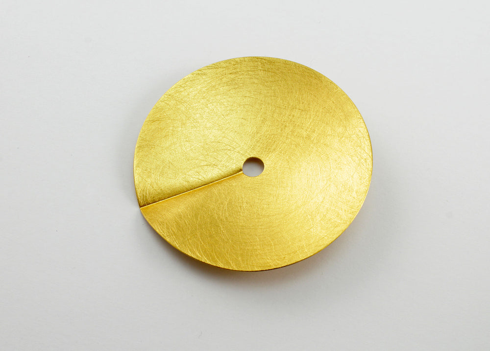 gold plated brooch