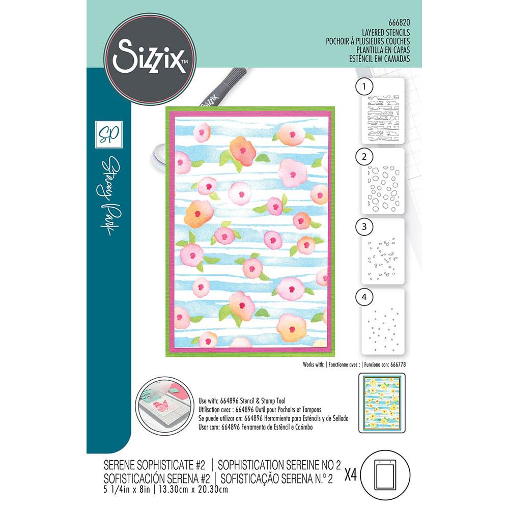 Sizzix - Stencils - Serene Sophisticate #2