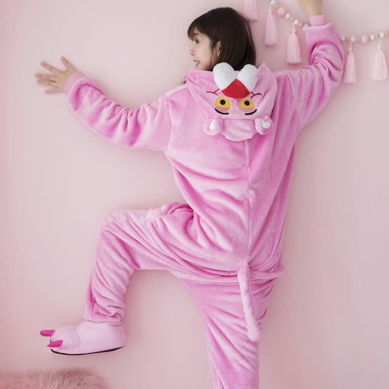 combinaison pyjama rose