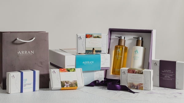 Selection of gifts by ARRAN Sense of Scotland