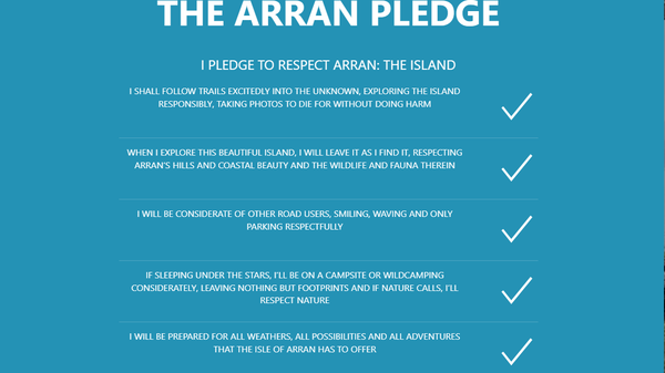 The Arran Pledge Checklist