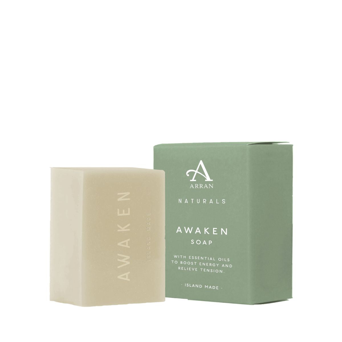 An image of Natural Soap - ARRAN Awaken Mint & Eucalyptus Natural Soap Bar | Made in Scotlan...