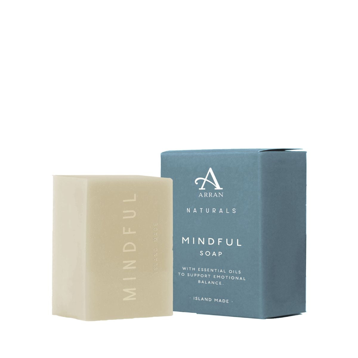 An image of Natural Soap - ARRAN Mindful Lemon & Patchouli Natural Soap Bar | Made in Scotla...