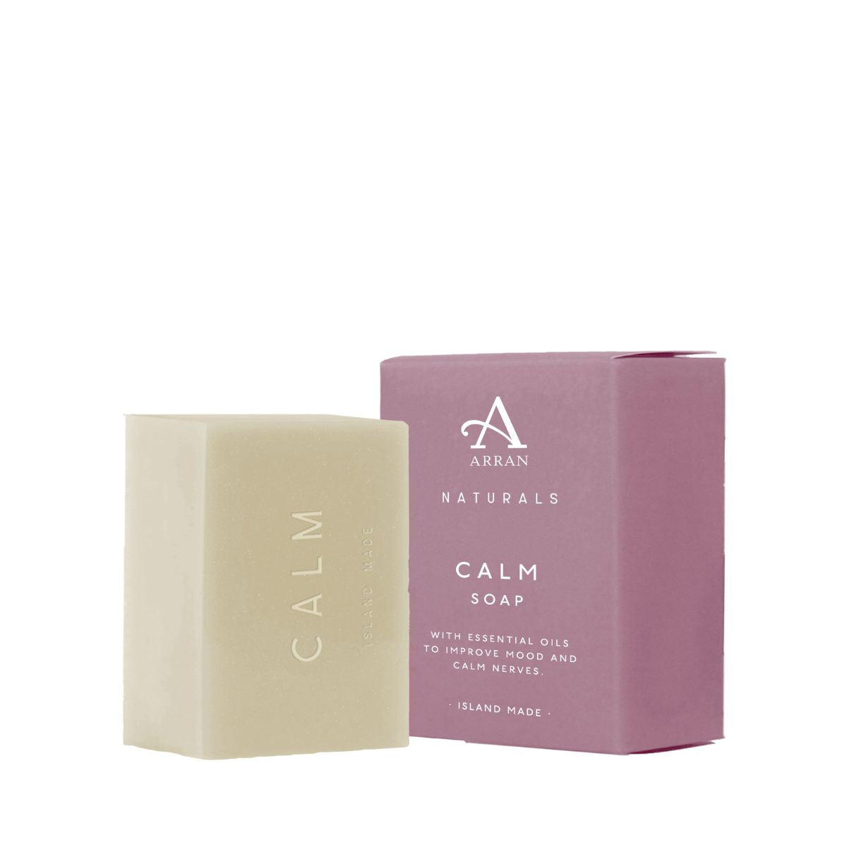 An image of Natural Soap - ARRAN Calm Lavender & Chamomile Natural Soap Bar | Made in Scotla...