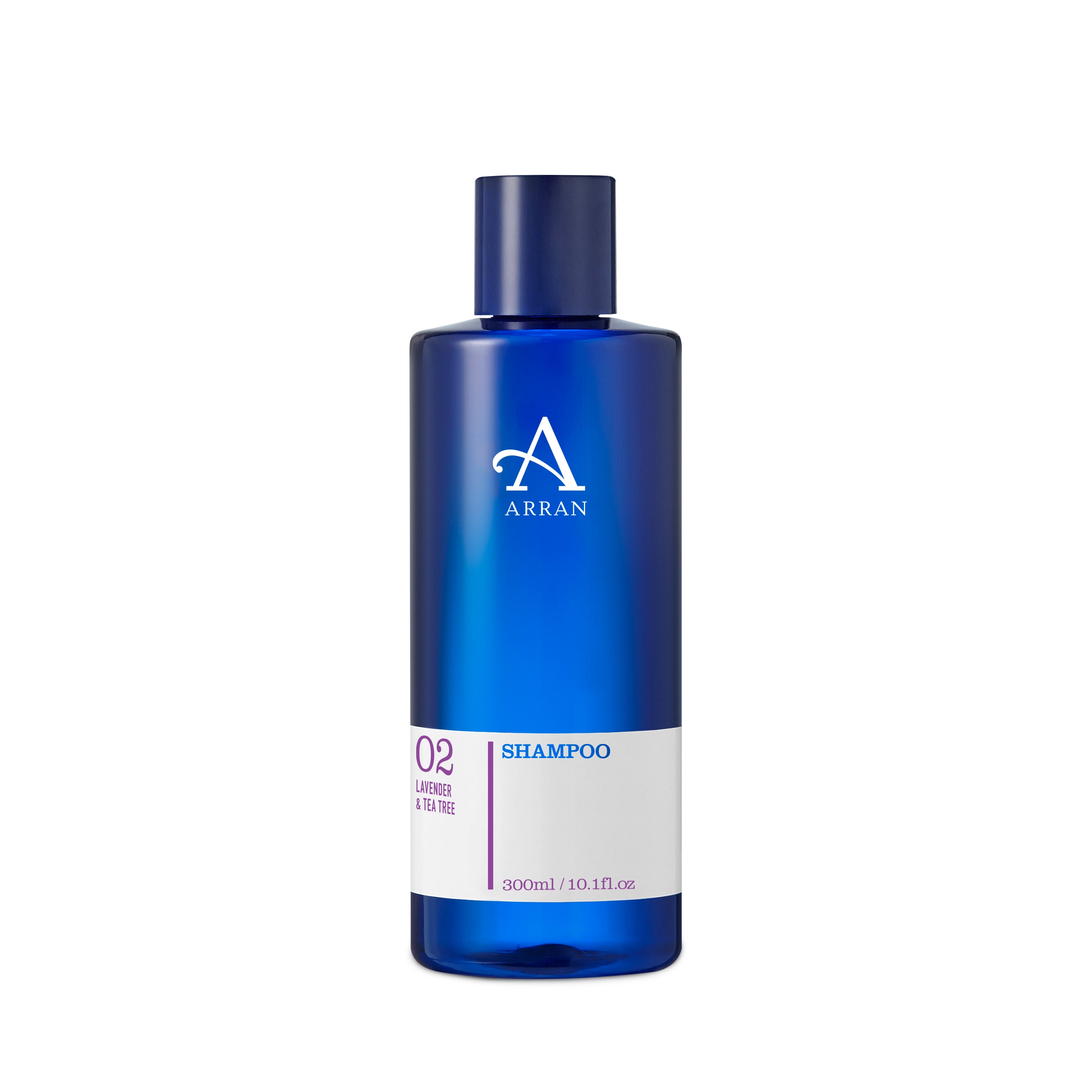 An image of ARRAN Apothecary Lavender & Tea Tree Shampoo 300ml | Made in Scotland | Lavender...