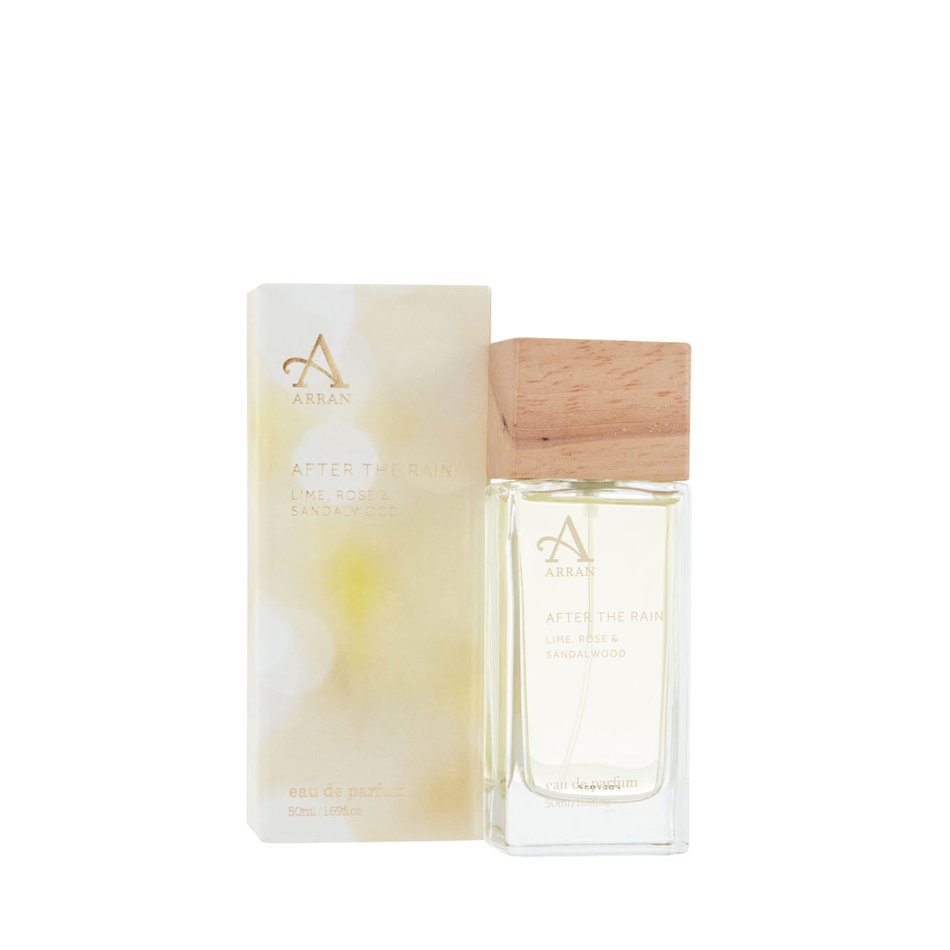 An image of ARRAN After the Rain 50ml Eau De Parfum | Made in Scotland | Lime, Rose & Sandal...