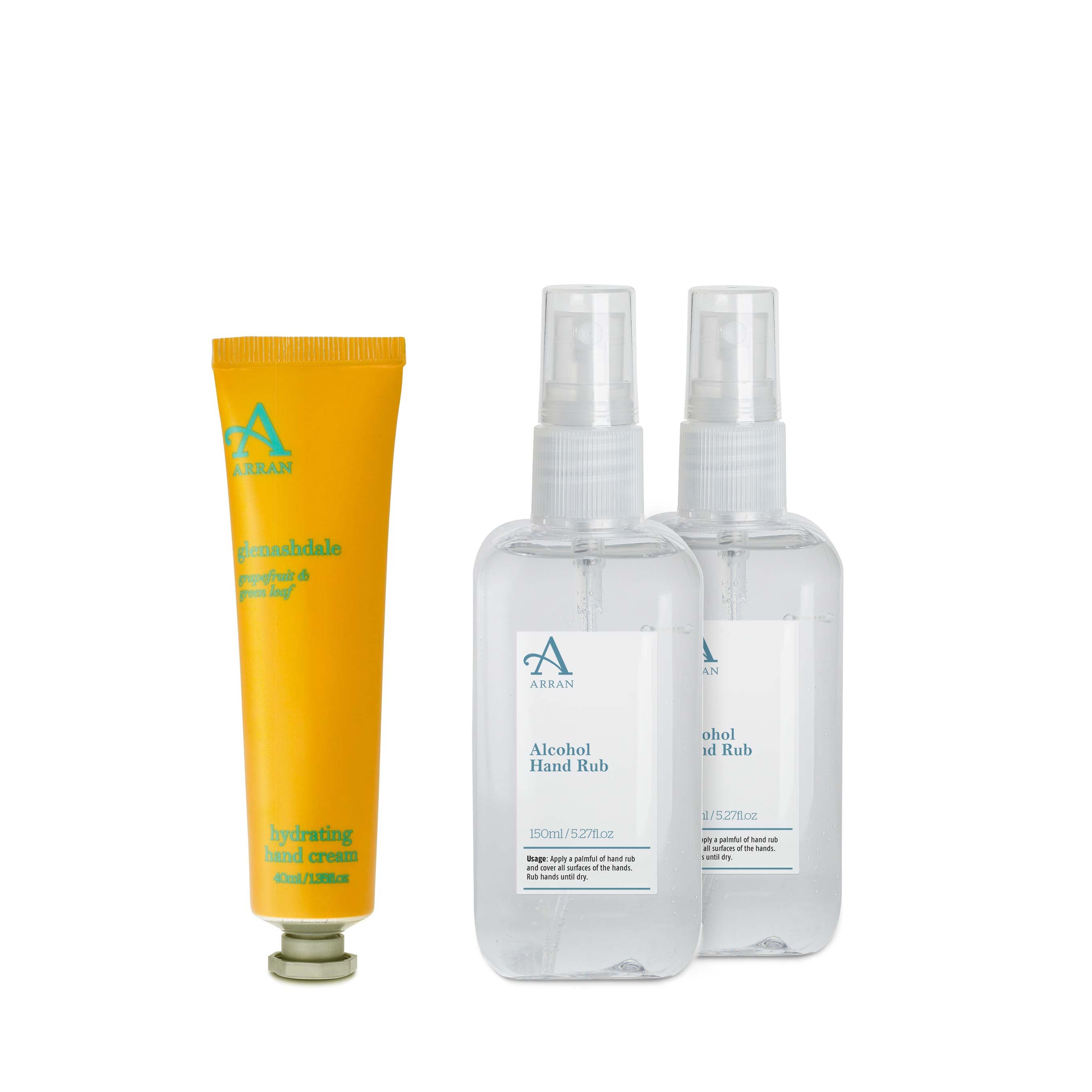 An image of ARRAN Glenashdale Anti Bacterial Hydrating Hand Care Set | Made in Scotland | Gr...