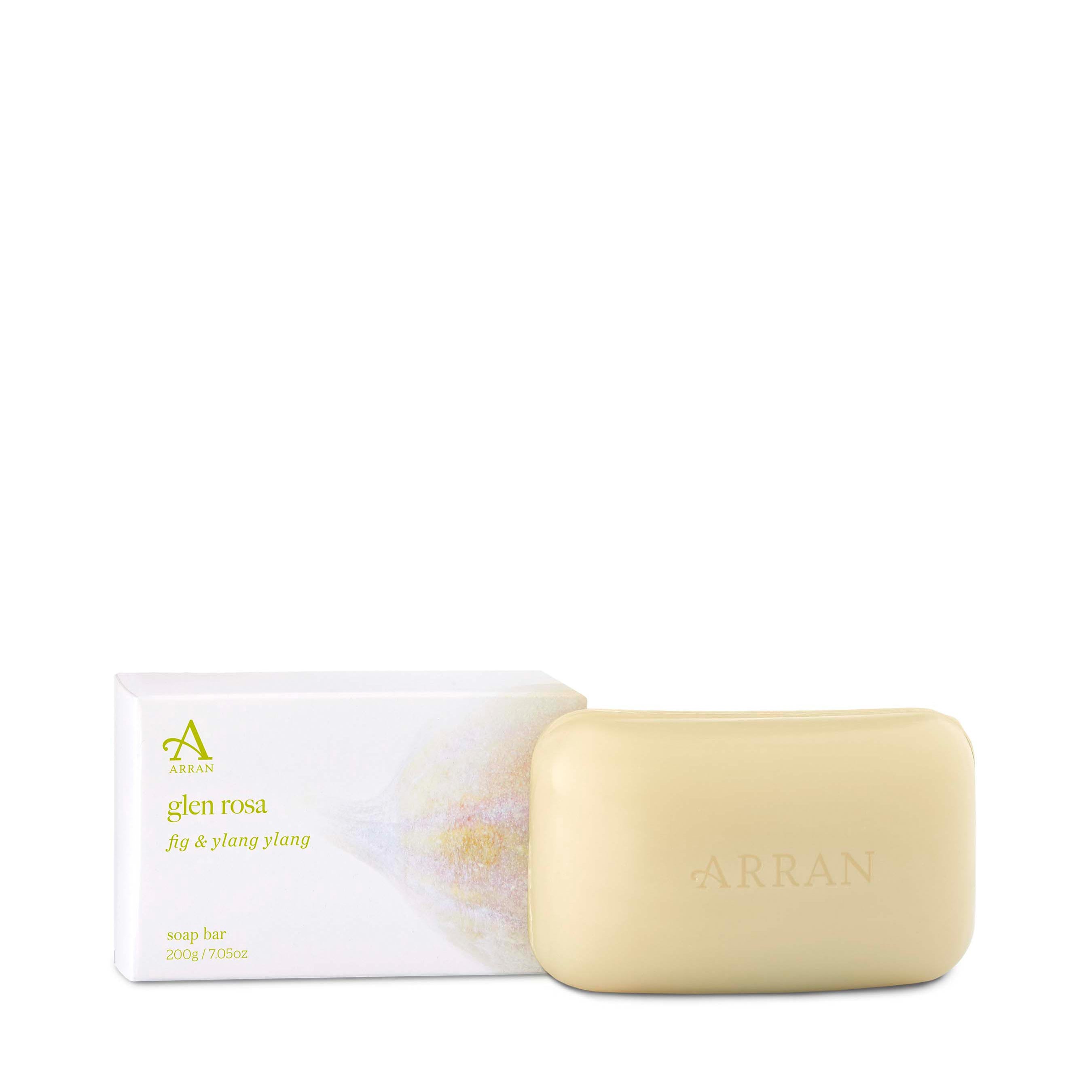 An image of ARRAN Glen Rosa Fig & Ylang Ylang Soap Bar 200g | Made in Scotland | Fig & Ylang...