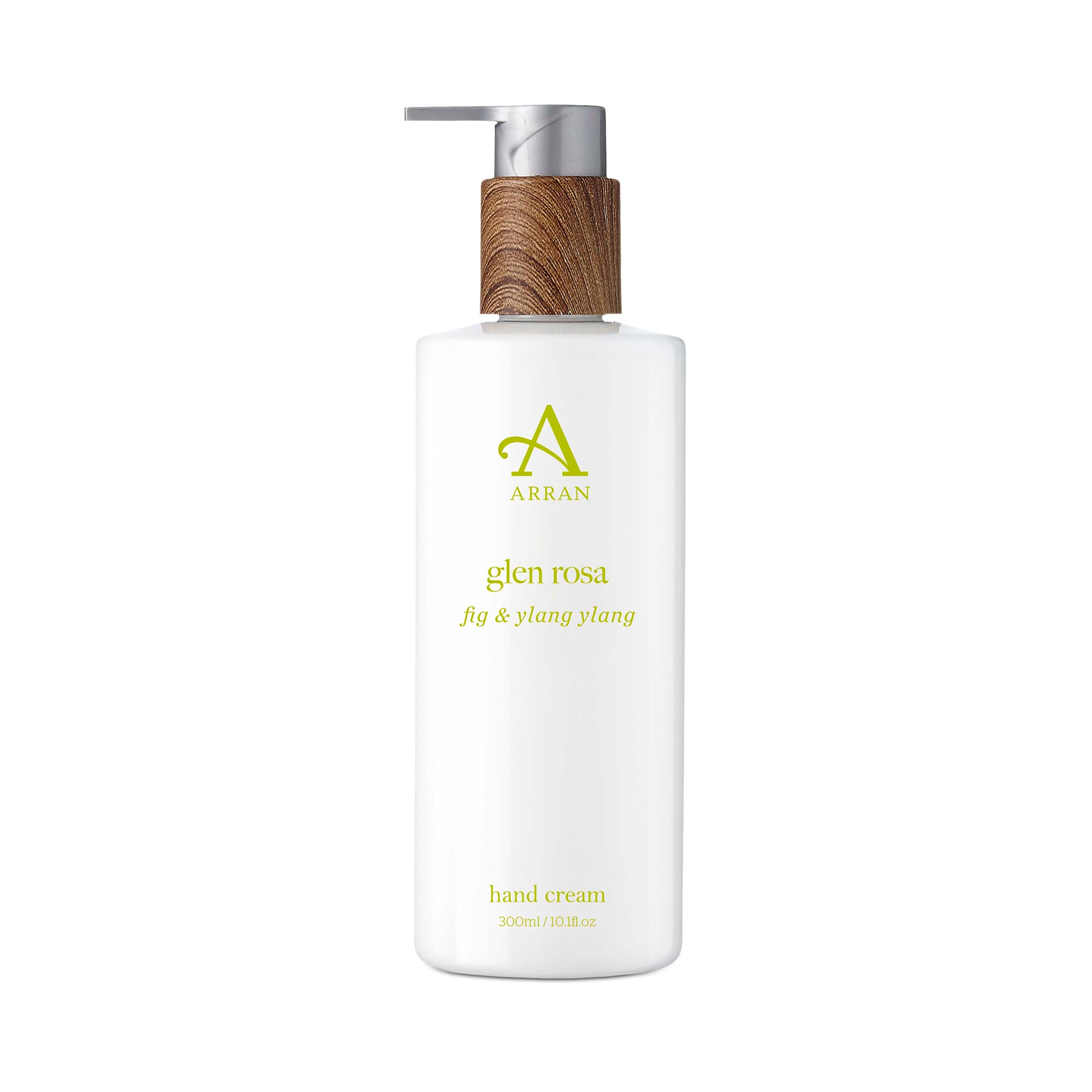 An image of ARRAN Glen Rosa Fig & Ylang Ylang Hand Cream 300ml | Made in Scotland | Fig & Yl...