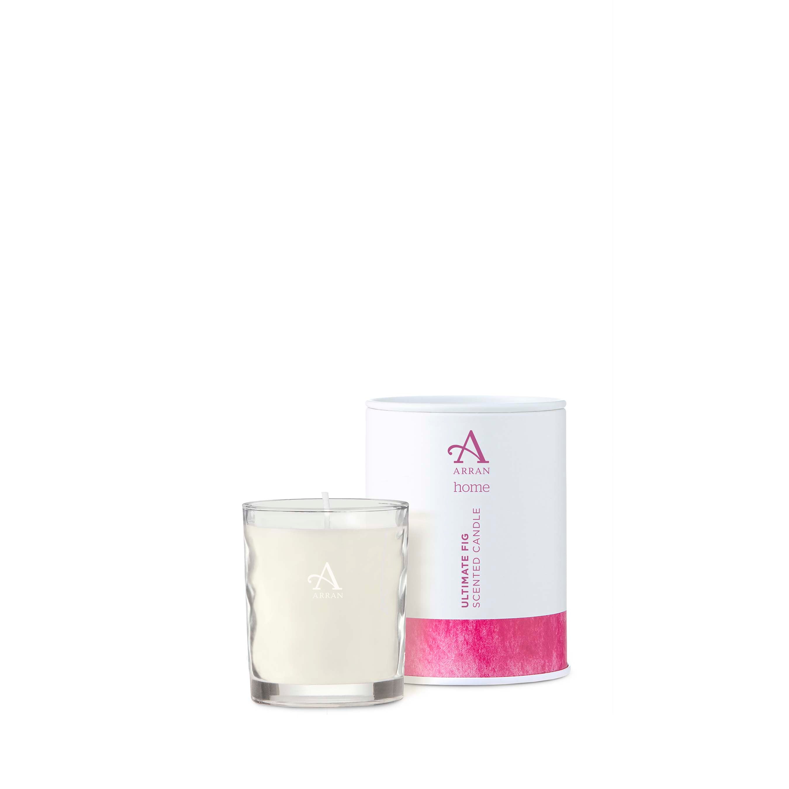 An image of ARRAN Ultimate Fig Scented Candle 8cl | Made in Scotland | Sweet Cassis Fig & Gr...