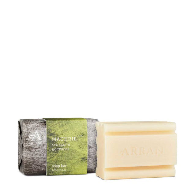 An image of ARRAN Machrie Men's Soap Bar 200g | Made in Scotland | Sea Salt & Rockrose Scent