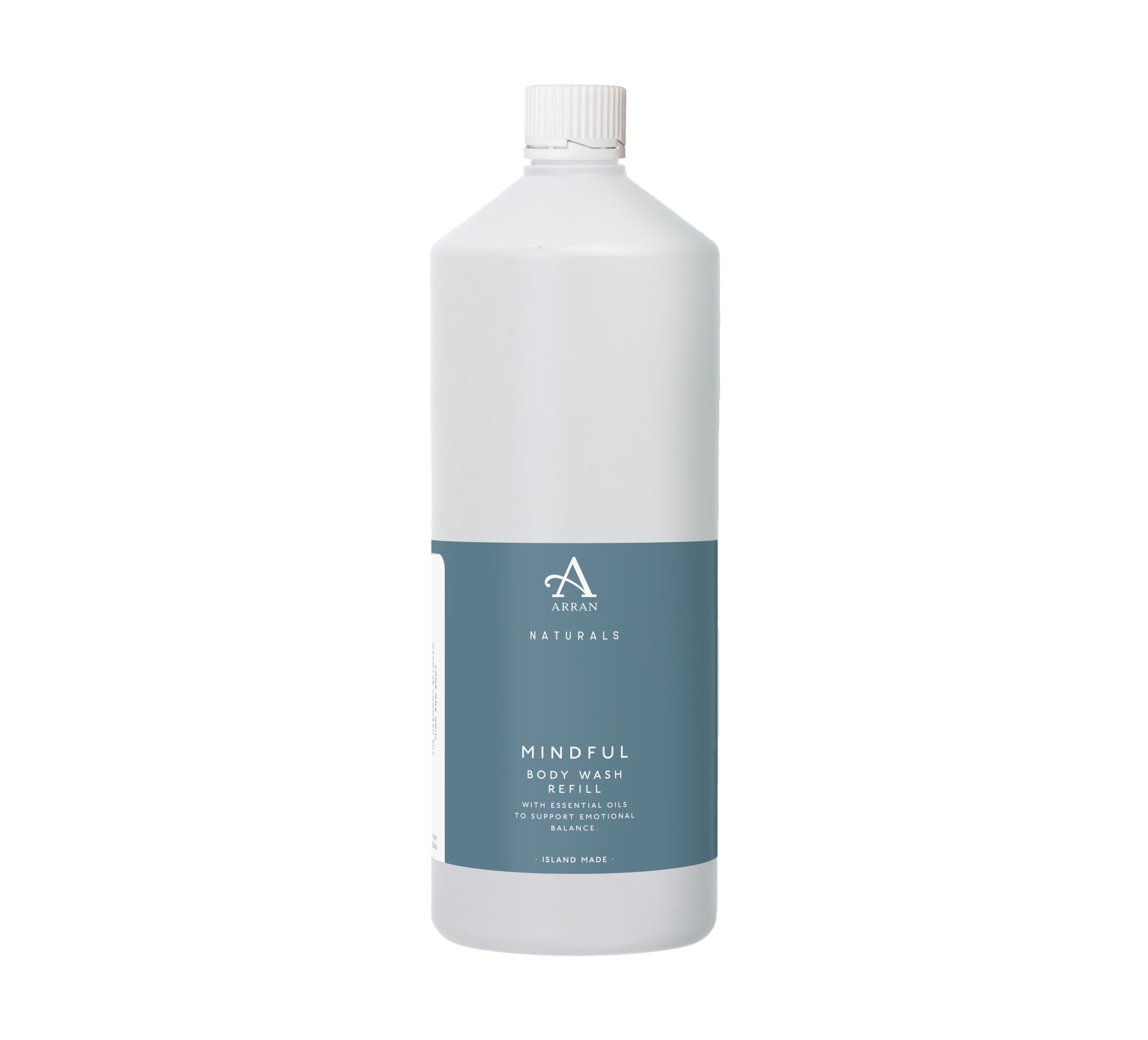 An image of ARRAN Mindful Lemon & Patchouli Body Wash 1L Refill | Made in Scotland | Lemon &...