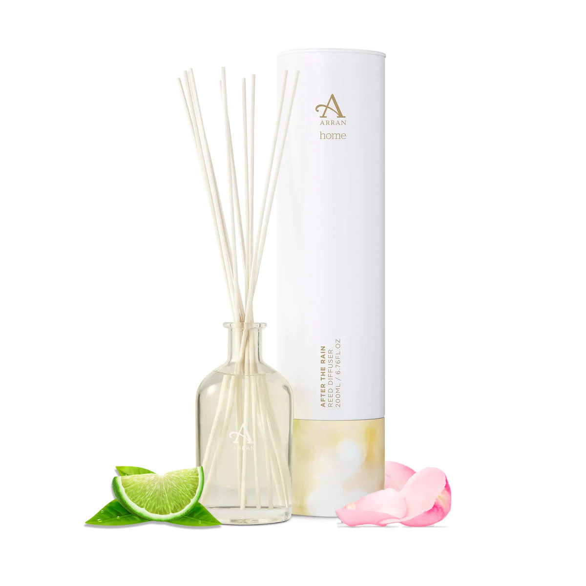An image of ARRAN After the Rain Reed Diffuser | Made in Scotland | Lime, Rose & Sandalwood ...