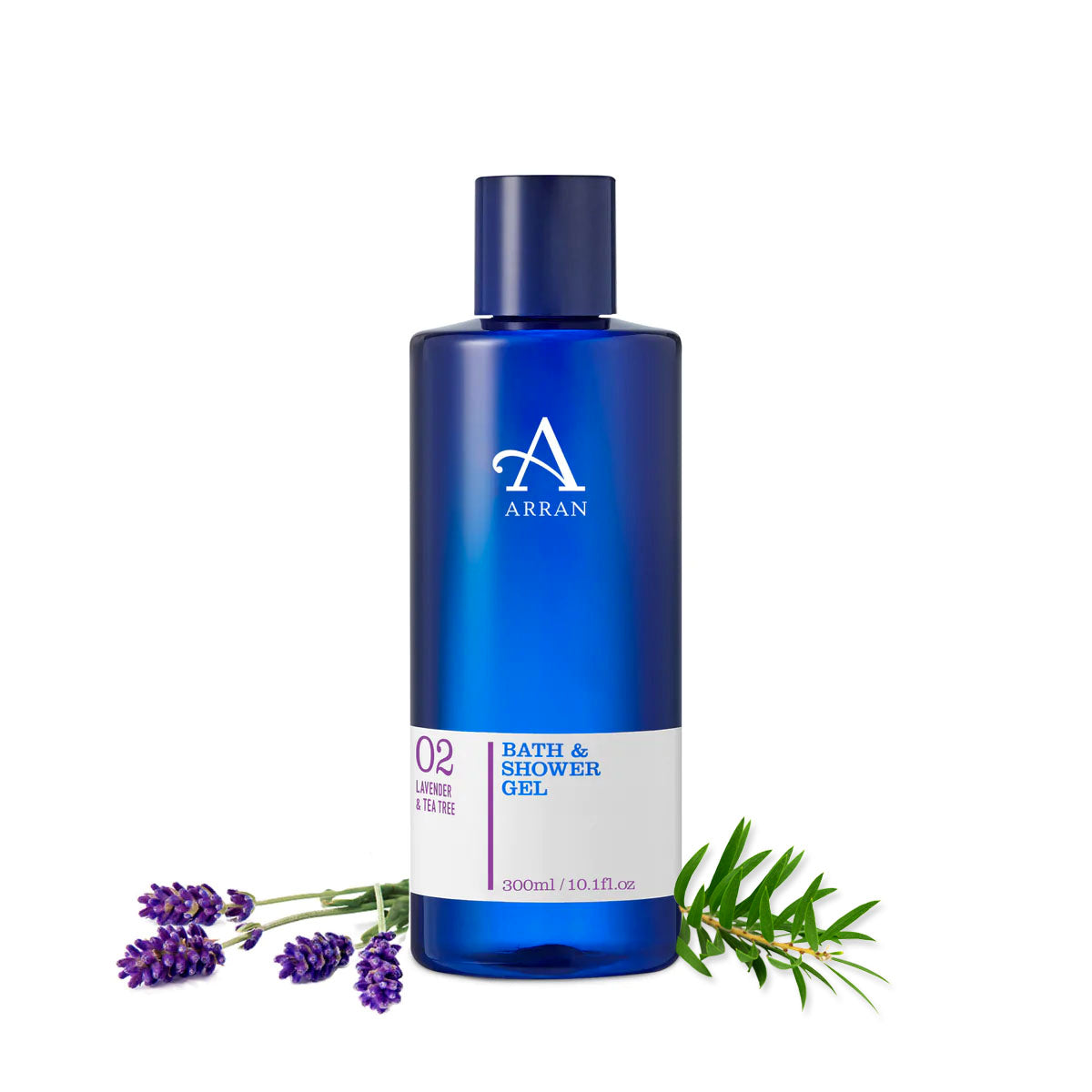 An image of ARRAN Apothecary Lavender & Tea Tree Bath & Shower Gel | Made in Scotland | Lave...