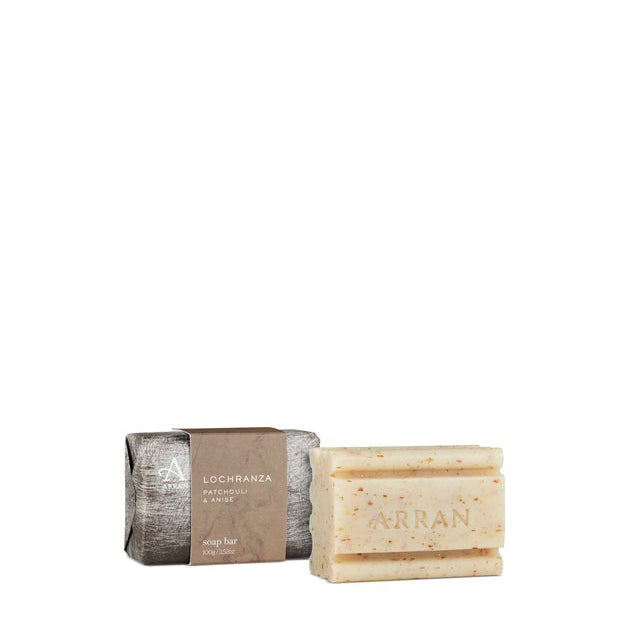 An image of ARRAN Lochranza Men's Soap Bar 100g | Made in Scotland | Patchouli & Anise Scent