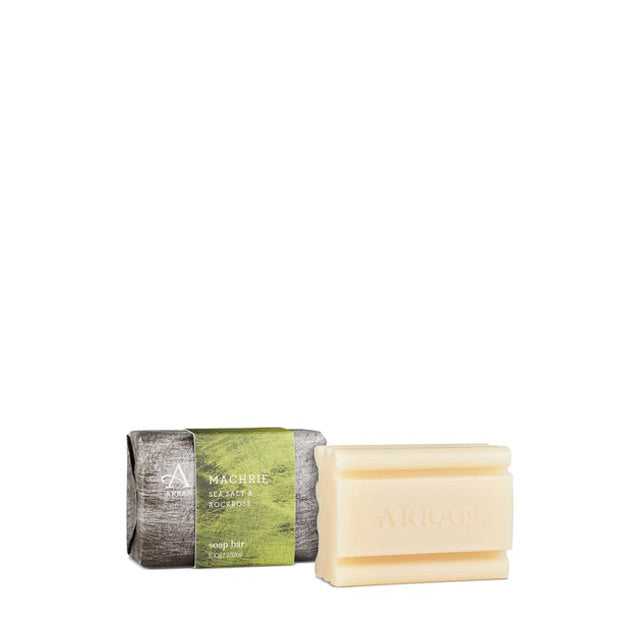 An image of ARRAN Machrie Men's Soap Bar 100g | Made in Scotland | Sea Salt & Rockrose Scent...