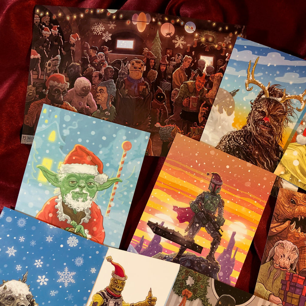 star wars christmas cards pack