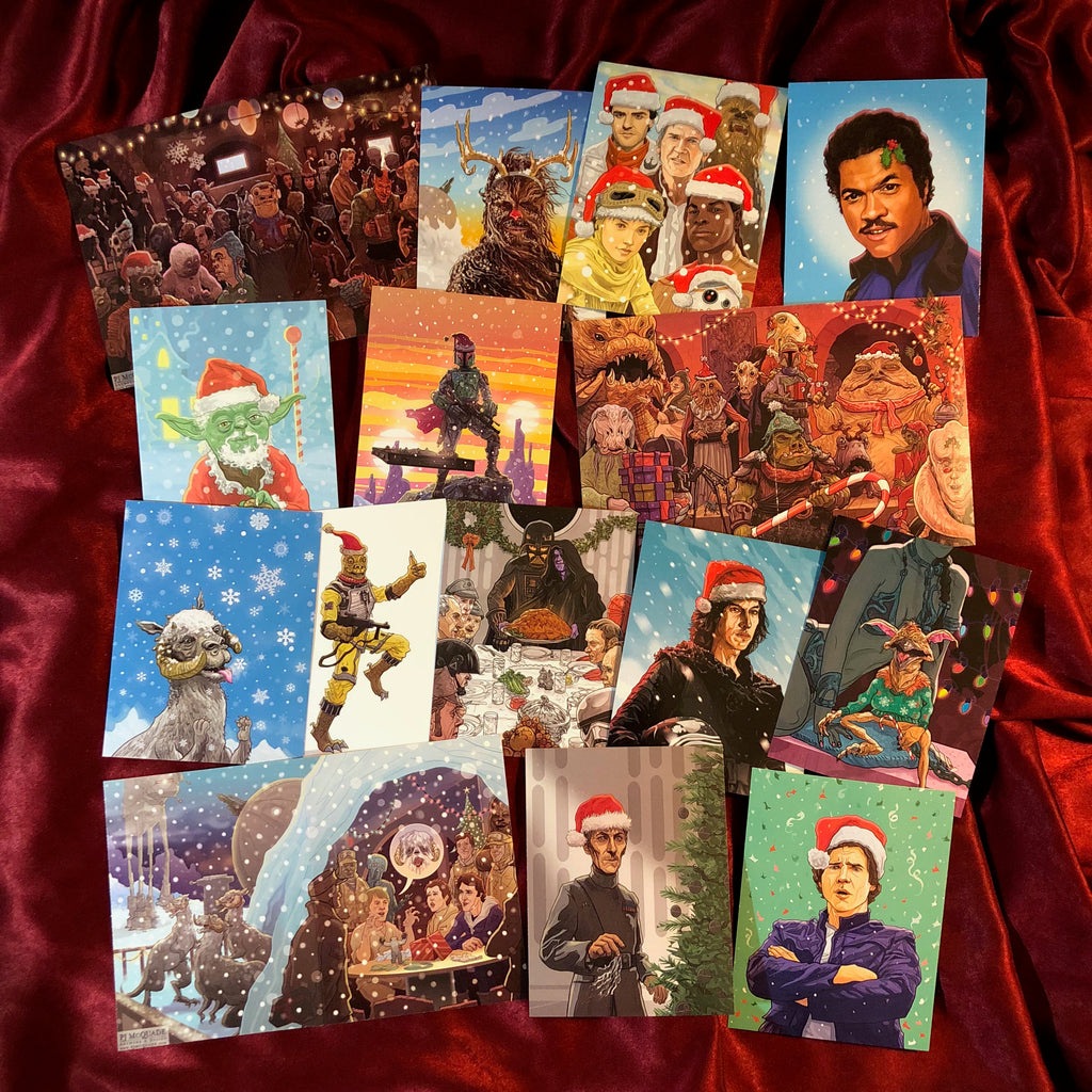star wars christmas cards pack