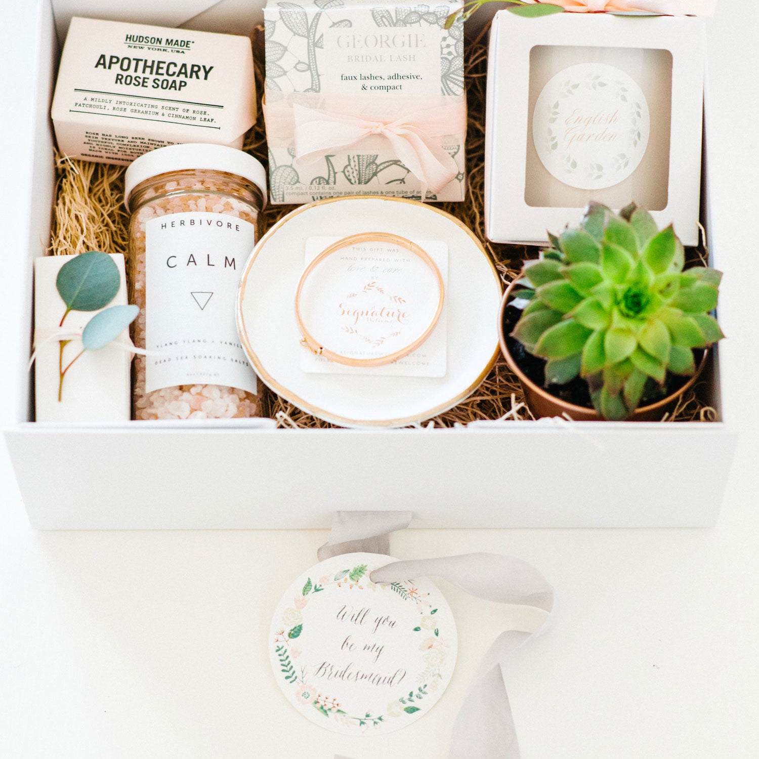 bridesmaid gift basket