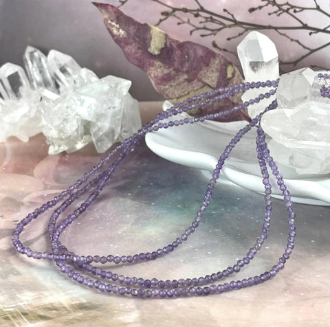 Amethyst Crystal Necklaces are healing crystal jewellery pieces | The Empress and Wolf
