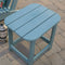 Outdoor Deck Patio Side Table in Blue Green Resin Wood-look Finish-side tables-FastFurnishings-Luxury Loft Co.