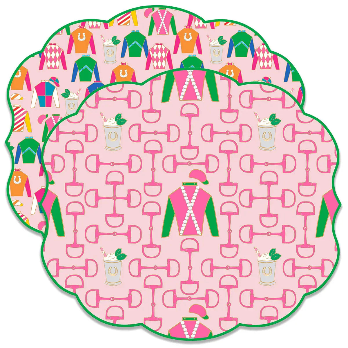 Derby Party Double-Sided Paper Placemats (Set of 12)