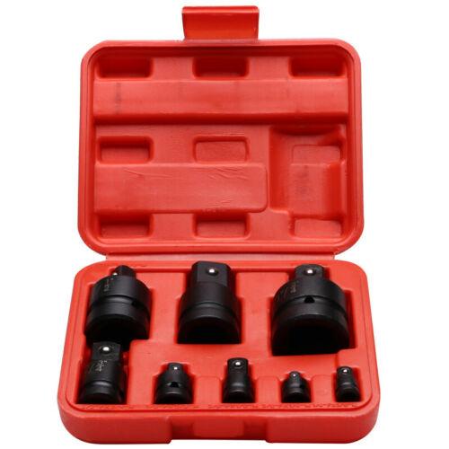 8X Impact Socket Deep Tool Set Adaptor Convertor Reducer Garage Workshop Kit New