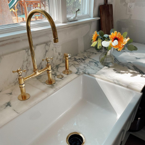 UNLACQUERED BRASS FAUCETS