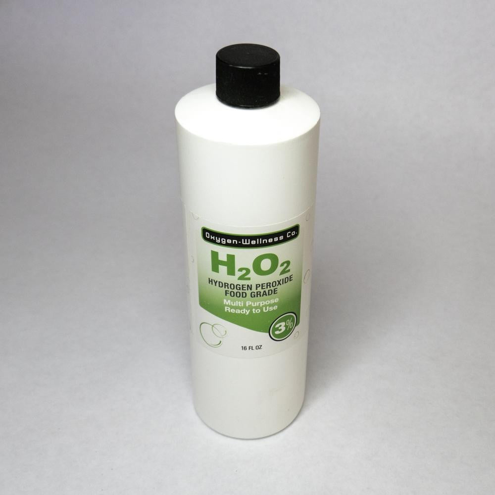 Hydrogen Peroxide 3 (food grade) H2O2 16oz HEALTHandMED