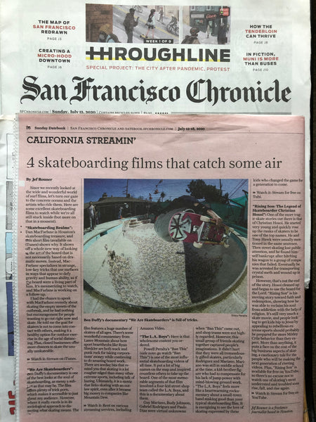 San Francisco Chronicle 7/12/20 Dan MacFarlane Lance Mountain Hosoi