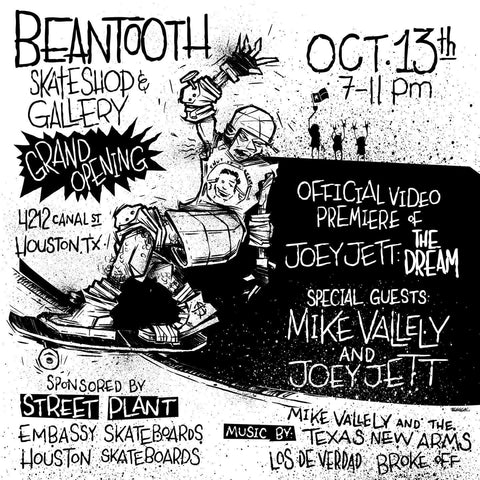 Beantooth Skateshop Grand Opening Event! – Houston Skateboards