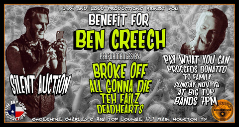 Benefit for Houston skateboarder Ben Creech